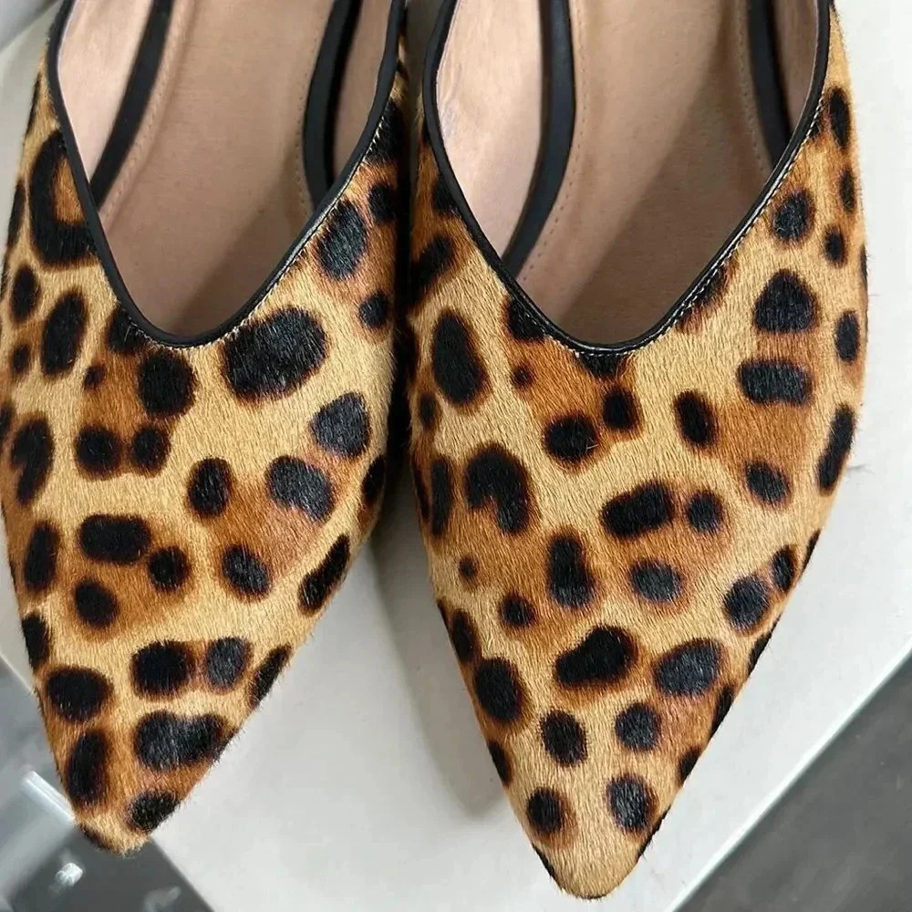 Halogen Leopard Print Mules - Picture 4 of 10